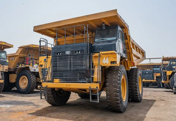2023 Caterpillar 777 Rigid Dump Truck Front Left View
