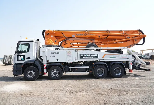 Cifa K42L Concrete Pump Truck Left Side View