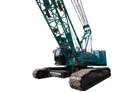 100 ton crawler crane for rent-white background image