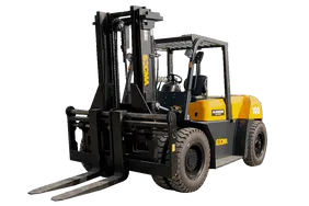 Socma HNF-100 Diesel Forklift White Background View