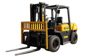 Socma HNF-70 Diesel Forklift White Background View